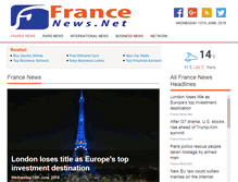 Tablet Screenshot of francenews.net